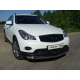 Защита передняя овальная двойная 75-42 мм ТСС для Infiniti QX50/EX25/EX35/EX37 2007-2016
