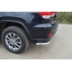 Защита заднего бампера уголки 60 мм ТСС для Jeep Grand Cherokee 2013-2021