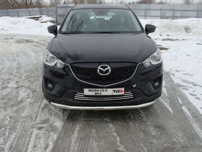 Защита переднего бампера 60 мм ТСС для Mazda CX-5 2011-2015