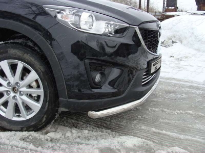 Защита переднего бампера 60 мм ТСС для Mazda CX-5 2011-2015