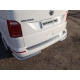Накладка на задний бампер с надписью Multivan шлифованный лист ТСС для Volkswagen Multivan T6 2015-2021