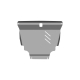 Защита картера (с креп.) для TOYOTA Fielder (2006-2012) 1.5 бен. CVT FWD правый руль (алюминий, 3 мм) / Тойота Королла филдер