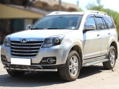 Защита переднего бампера с клыками 60 мм для Great Wall Hover H3 New 2014-2015