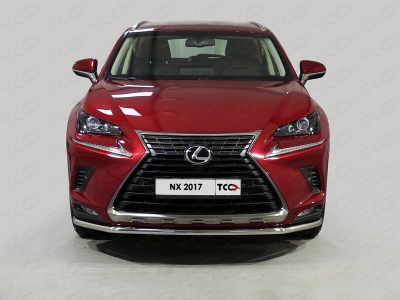 Защита переднего бампера 42 мм ТСС для Lexus NX 2017-2021
