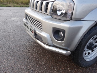 Защита переднего бампера 60 мм ТСС для Suzuki Jimny 2012-2018