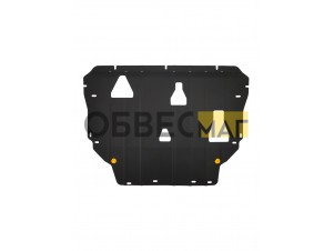 Защита картера и коробки передач для GEELY Atlas 2023-н.в., Volga K40 2026-н.в. 2.0 бензин AMT FWD/4WD NLZ сталь, с крепежом / Джили Атлас