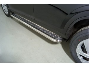 Пороги с площадкой 60,3 мм для Haval Dargo 2.0 2022 – н.в. HAVDAR22-23