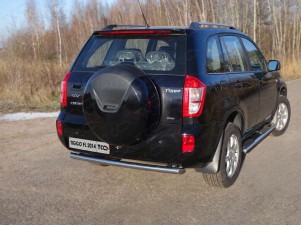 Защита заднего бампера 60 мм для Chery Tiggo FL № CHERTIGFL14-10
