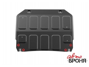 Защита картера (сталь) + комплект крепежа для GAC GS3 2024-н.в. (V - 1.5, робот, передний привод, рынок РФ) №111.03404.1