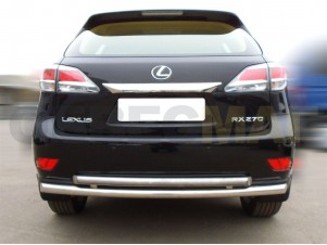 Защита заднего бампера двойная 53-43 мм для Lexus RX270/350/450 № RX12_3